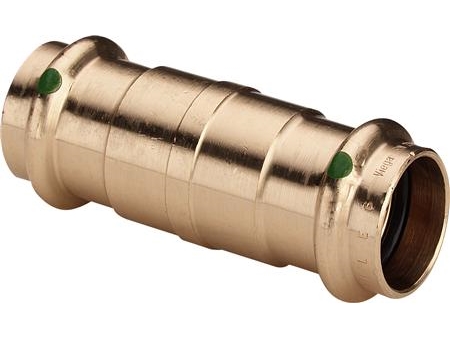 VIEGA Sanpress skydemuffe 15 mm af rødgods med SC-Contur | VVS Artiklar - Rör & Kopplingar - Rödgods rördelar | GameStuff