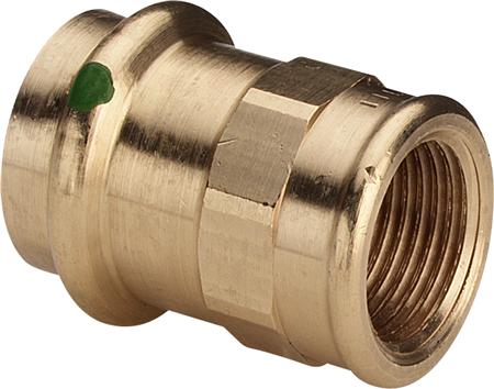 VIEGA Sanpress overgang ¾x28mm af rødgods muffe/muffe, SC-contur | VVS Artiklar - Rör & Kopplingar - Rödgods rördelar | GameStuff