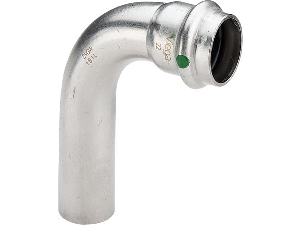 Viega Sanpress Inox böj 90° 42 Rostfritt stål/blank, 435752 | VVS Artiklar - Rör & Kopplingar - Tryckrör och rördelar | GameStuff
