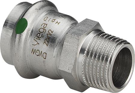 Sanpress Inox Overgang 22 Mm X 12" Rustfrit Stål