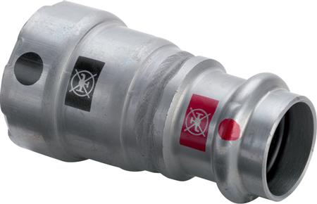 VIEGA Megapress övergång 3/4 x22 uttag/uttag, olegerat stål med zink/nickel-beläggning och SC-Contur | VVS Artiklar - Rör & Kopplingar - Tryckrör och rördelar | GameStuff