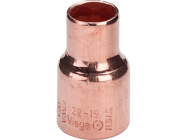 Viega reduktionsmuffe 22 x 15 mm kobber | VVS Artiklar - Badrum - Tillbehör för toalett | GameStuff