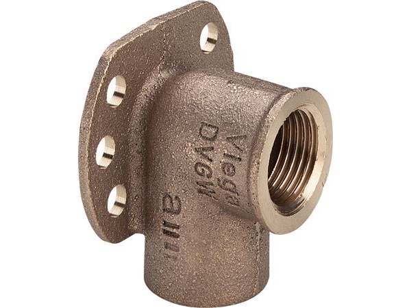 Viega täckvinkel med väggfläns 12 mm x 12 gunmetal | VVS Artiklar - Badrum - Tillbehör för toalett | GameStuff