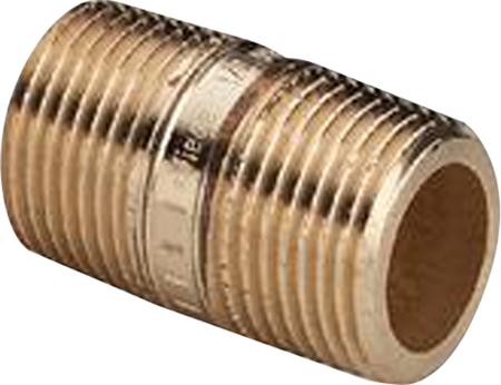 Viega Nippelrør 1/4" x 80 mm rødgods