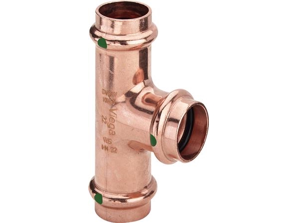 Viega T-stykke lige gennemløb 12 mm (291884)