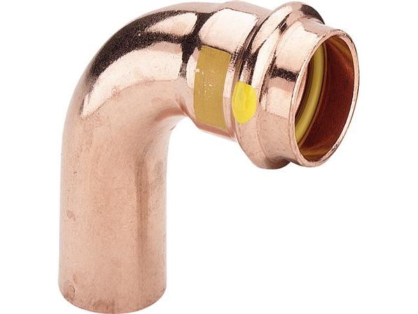 Viega Profipress G böj 90° 28 koppar/blank, 345563 | VVS Artiklar - Rör & Kopplingar - Tryckrör och rördelar | GameStuff