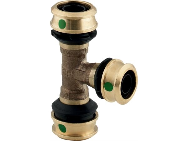 Viega Raxofix T-stykke 25 x 20 x 20 mm rødgods