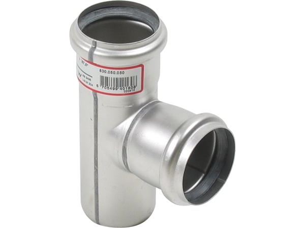 Blücher gr.rør 87.5gr.50mm - m.O-ringe RF AISI 304.Alm RF stål | VVS Artiklar - Dränering - Rostfri dränering | GameStuff