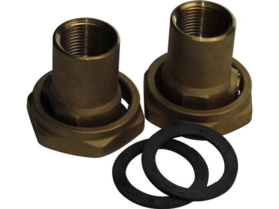 Grundfos Überwurfventilsatz 1½" Mündung X 3/4" Muffe Messing Für 25- Pumpen