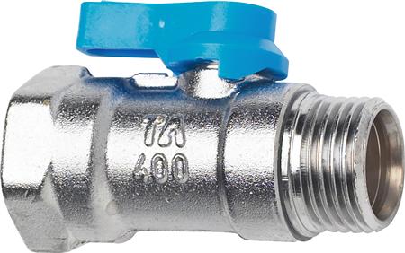 Ta400 1/2" Kugelhahn Muffe/Nippel Mit Blauem Griff
