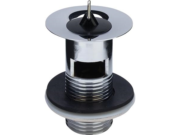 Viega bottenventil med överströmning 1 14 x 60 mm x 70 mm mässing förkromad | VVS Artiklar - Badrum - Tillbehör för tvättställ | GameStuff