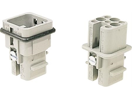 Harting Han D Steckverbinder, Einsatz Typ 3Amale Crimpanschluss Max 2,5Mm2, 10A7 Polig