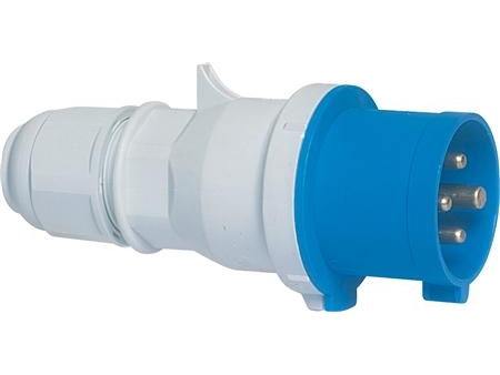 Bals Cee Stikprop H9 230V Ac 16A 4 Polet, Blå Multigrip Kabelaflastning, Quick Connect Ip44 Polyamid