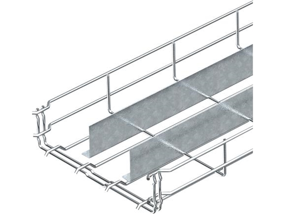 OBO Gallerbricka Magichøjde 55 mm, bredd 200 mm, längd 3000 mmmmed två sektionsskenor(70/60/70)$elforzinket - (3 meter) | EL Artiklar - Vägar & tillägg - Avancemang material | GameStuff