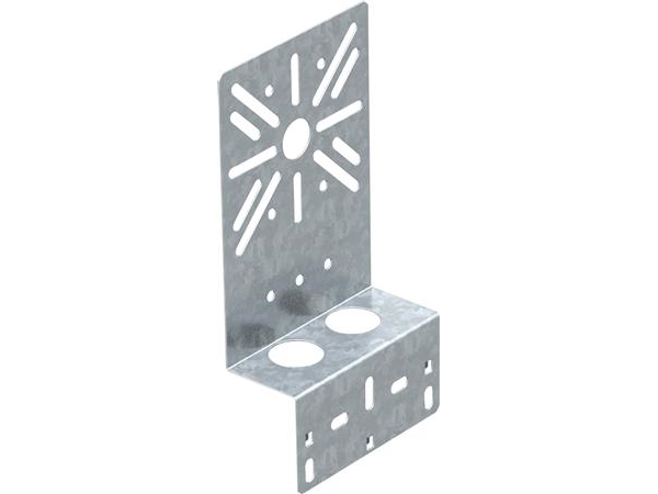 Obo Montageplade Lille Mp Wi Kl, Vinklet Højde 210 Mm, Breded 120 Mm El-Forzinket