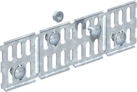 OBO Kobling/vinkelbeslag RWVL60 højde 60 mm, længde 200 mm varmgalvaniseret - (10 stk.)