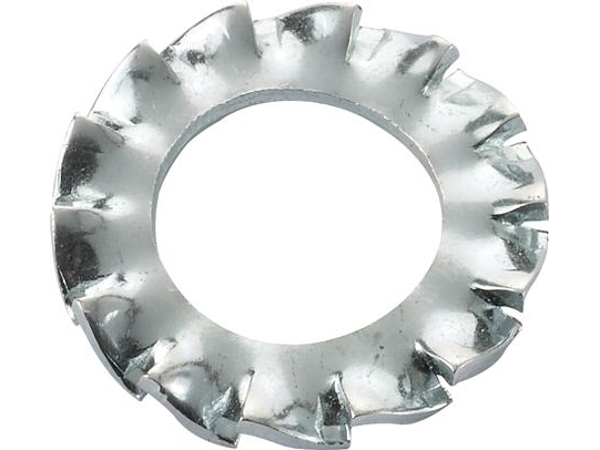 DRESSELHAUS Tandskiva 8 mm DIN 6798 AZ förzinkad på insidan 8,4 mm, på utsidan 15,0 mm - (100 st.) | Verktyg & Verkstad - Brickor & Ringar - Övriga | GameStuff