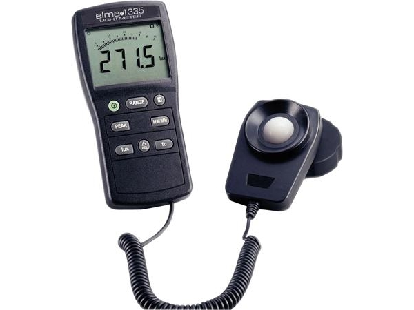 Elma Instruments Luxmeter 1335 Måleområde Fra 0 Til 400.000 Lux. Auchidigt Luxmeter For Korrekt Måling Ved Mange Typer Lys Også Led