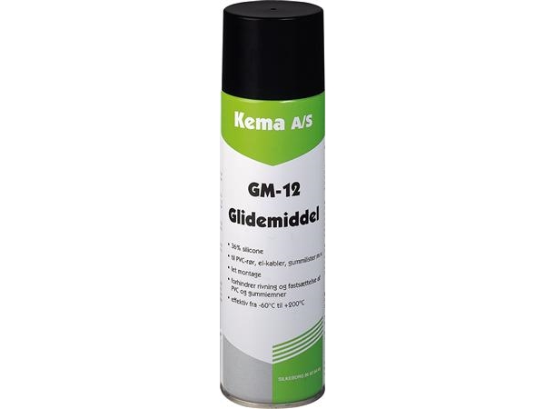 Kema Lubricant Gm-12 500Ml Sprayfür Pvc-Rohre, Kabel, Gummistreifenreibungsreduzierend