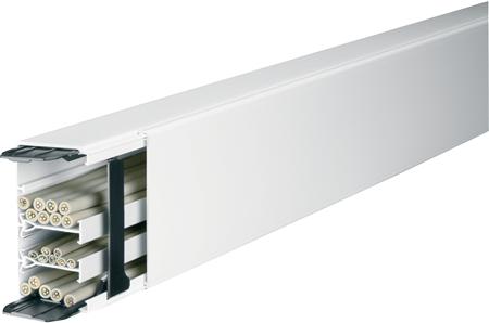 HAGER kaapelikanava LF 40060 PH täydellinenKorkeus 40 mm, leveys 60 mm, pituus 2000 mmValkoinen ral 9016 muovi - (2 metriä)