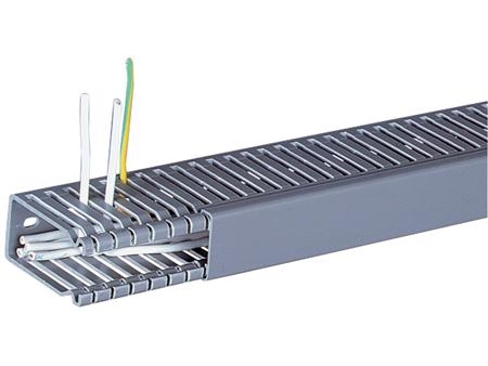 HAGER Kaapelikanava rakoHxW : 32x18mm rako 6mmpvc kova, harmaa RAL 7030 - (2 metriä)