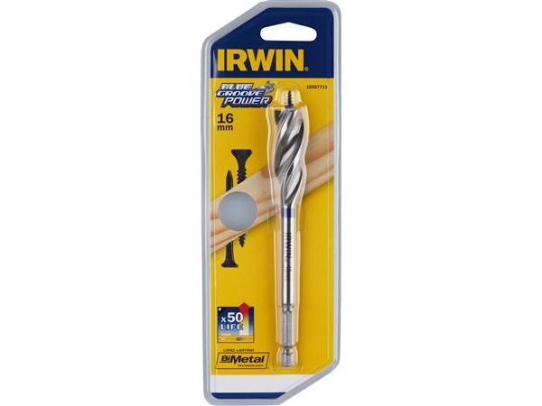 Irwin Holzbohrer Für Nägel Blau Rille Macht 16Mm