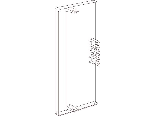 Endstück Tek-Es161-3 72 Mm Weiß Ral9016