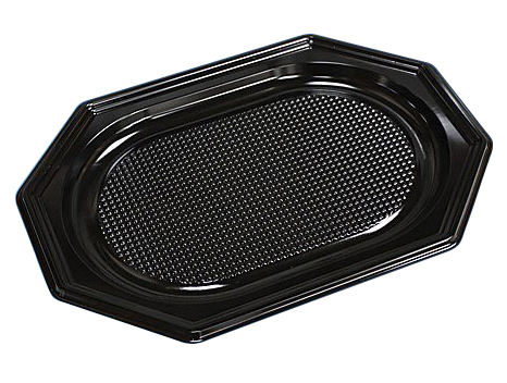 Fad 25X35 Cm Lille Plast Pet Sort Låg På 73701,10 Ps X 10 Stk/Krt