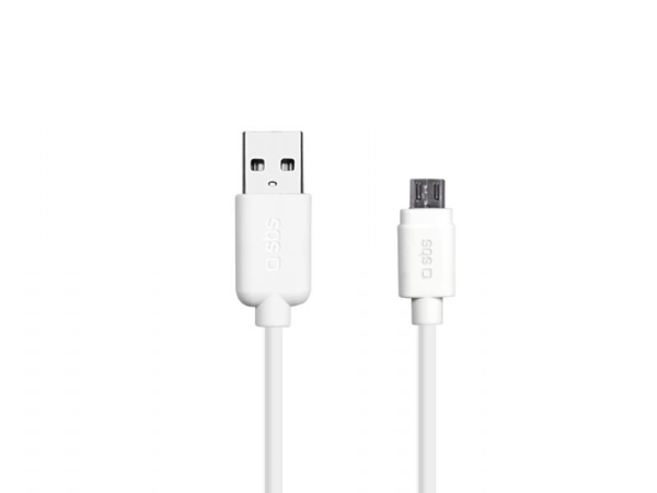 Sbs Tecablemicrow, 1 M, Micro-Usb B, Usb A, Usb 2.0, Hvid