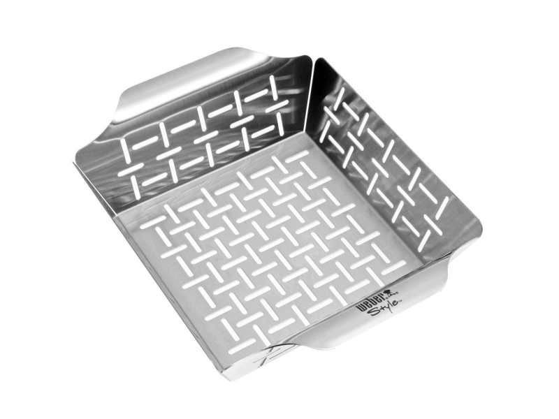 Weber 6434, Rektangulär, Rostfritt stål, Grönsaker, 299,7 mm, 250,5 mm, 63,5 mm | Trädgården - Grill tillbehör - Övriga grilltillbehör | GameStuff