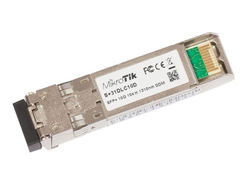 Mikrotik S+31Dlc10d, Faseroptik, 10000 Mbit/S, Sfp+, Lc, 10000 M, 1310 Nm