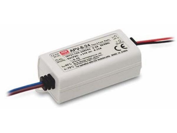 Mean Well Apv-8-24, Weiß, 90 - 264 V, 47 - 63 Hz, 30 Mm, 23,5 Mm, 60 Mm