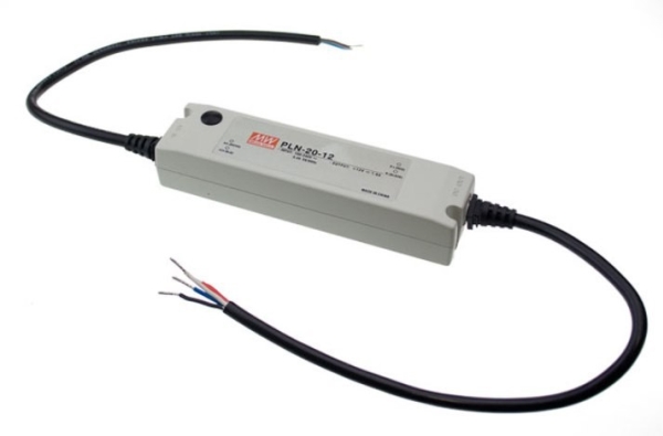 Mean Well Pln-20-24, 20 W, 90 - 295 V, 47 - 63 Hz, 0,8 A, Weiß, 148,5 Mm