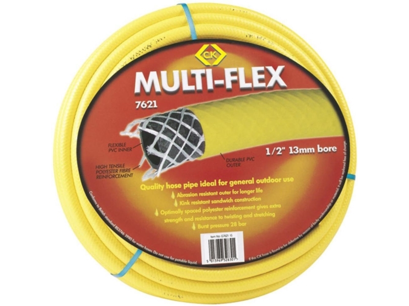 C.K G762130 Gartenschlauch Innen Schlauchdurchmesser=13 Mm 30 M 1/2" Gelb 1 Stk