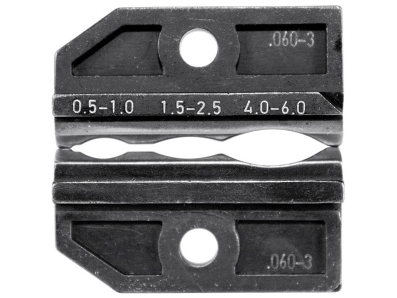 Rennsteig Werkzeuge 624 060-3 3 0 Crimpinsats Oisolerade kabelskor, oisolerade anslutningar 0,5 till 6 mm² Lämplig för märket Rennsteig Werkzeuge PEW 12