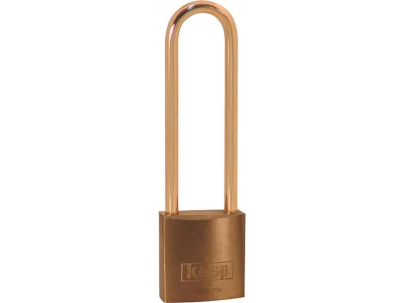 K12030L70BD Hængelås 30 mm Gyldengul Nøglelås