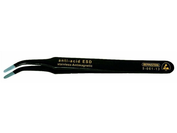 Bernstein Tools For Electronics 5-061-13 Smd-Pinzetten Flach-Breit, Gebogen 115 Mm