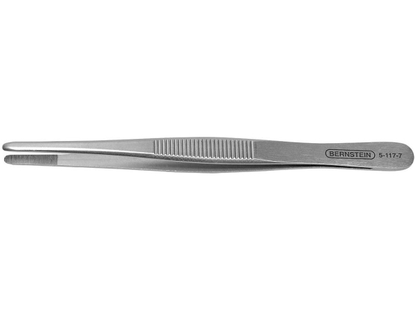 Bernstein Tools For Electronics 5-117-7 Präzisionspinzette Flach-Rund 145 Mm