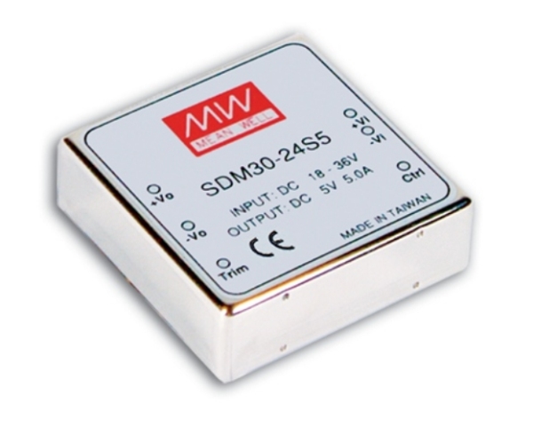 Mean Well Sdm30-24S5, 50,8 Mm, 50,8 Mm, 16 Mm, 25 W, 24 V, 5000 Ma