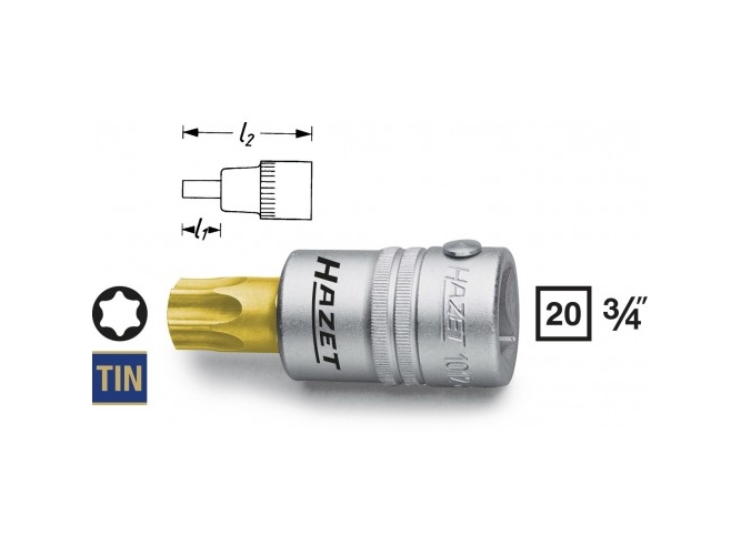 Hazet 1012-T90, 1 Stück(E), 76,2 / 4 Mm (3 / 4"), Stahl, 80 Mm, 250 G