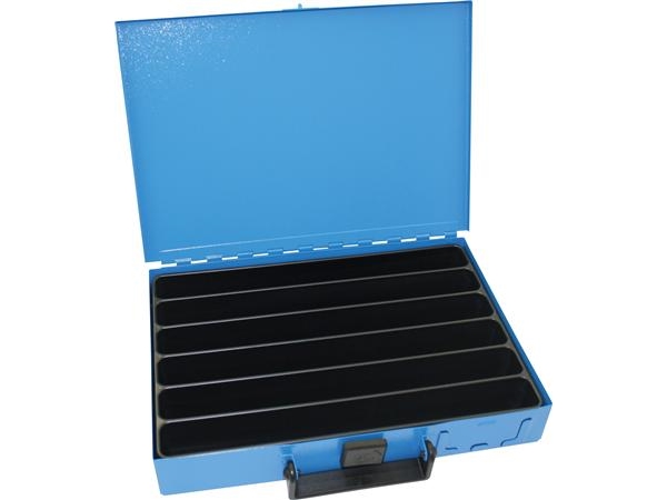 DRESSELHAUS Sortimentkasse med 6 lange rum B 33cm / H 5cm / D 23cm | Verktyg & Verkstad - För verkstaden - Sortiment lådor | GameStuff