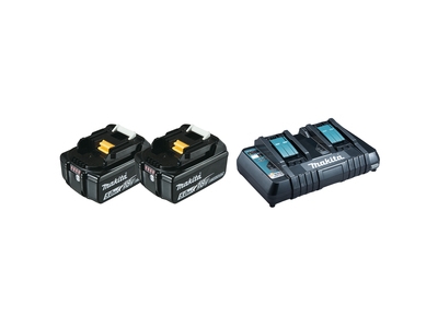 Makita DC18RD - Charger + battery 2 x - Li-Ion - 5 Ah - 90 Wh