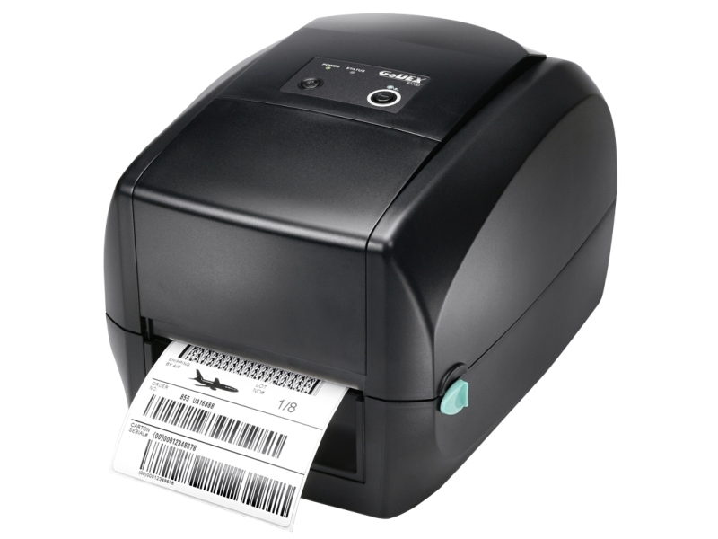 Godex RT700, Direkte termisk/termisk overførsel, 203 x 203 dpi, 127 mm/sek., Ledningsført, Sort