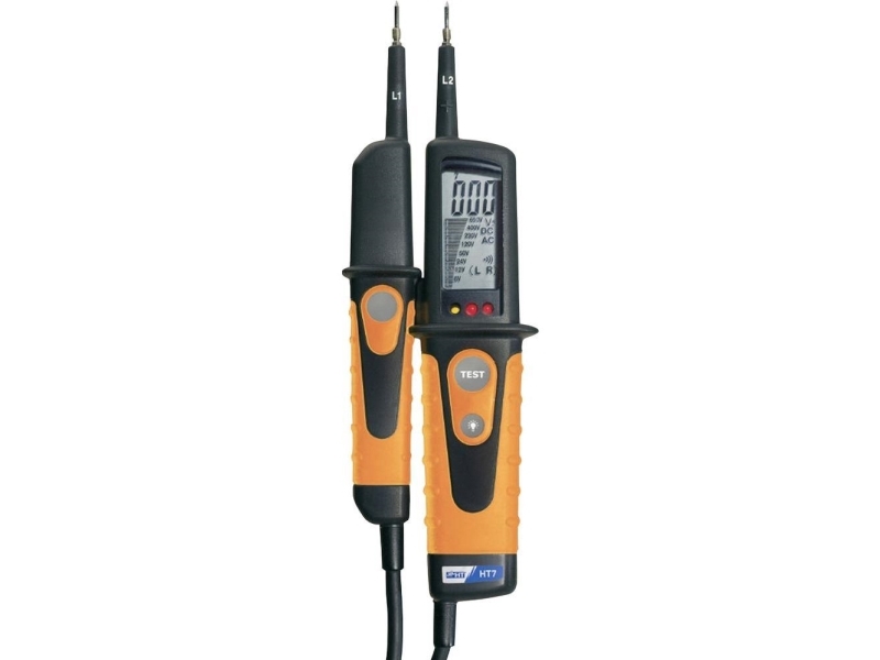 Ht Instruments Ht7 Zweipoliger Spannungsprüfer Cat Iii 1000 V, Cat Iv 600 V Lcd, Led, Akustik (Ht7)