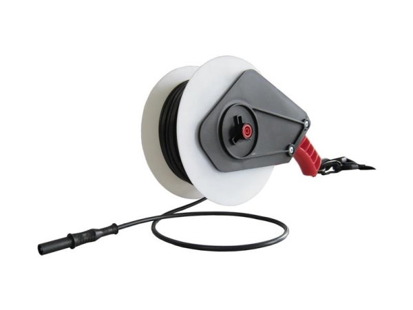 Kabelrulle Med 33m 0 75mm2 Sort Pvc Ledning
