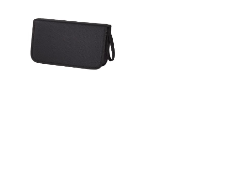 Hama Cd/Dvd Nylon Wallet 104 - Hülle Für Cd/Dvd-Discs - 104 Discs - 600D Nylon - Schwarz, Blau