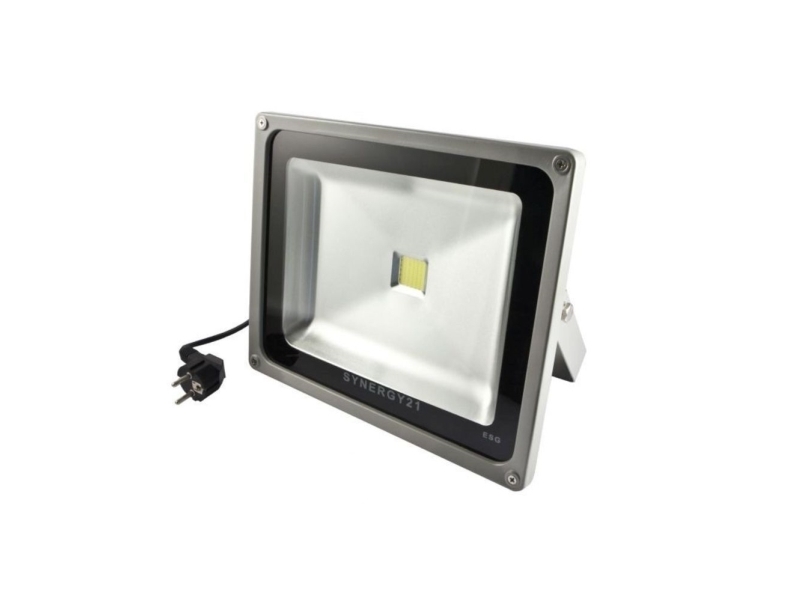 Synergy 21 Led Spot Outdoor Floodlight 30W Black Housing Red V2