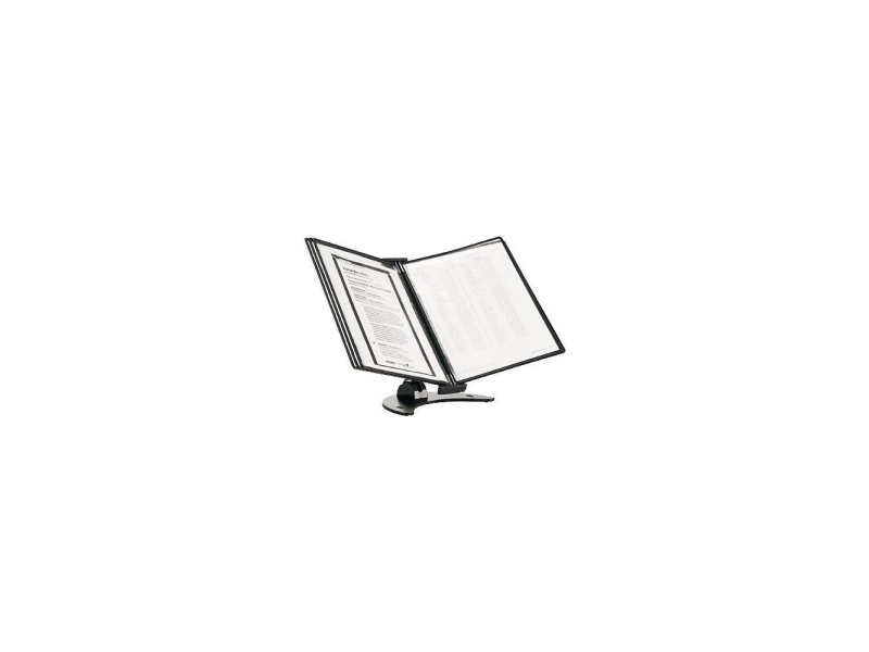 Borddisplay, Tarifold 3D, A4, 10 lommer, HxBxD: 32 x 46,5 x 24 cm, sort