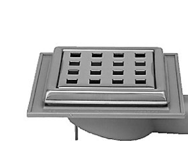 Jo-Mini-Ablaufbecken 32 Mm - Mit Rost, Edelstahl, Mit/Beton