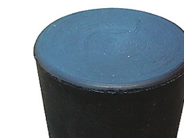 Olet Gummiprop 50mm, konisk - massiv, sort